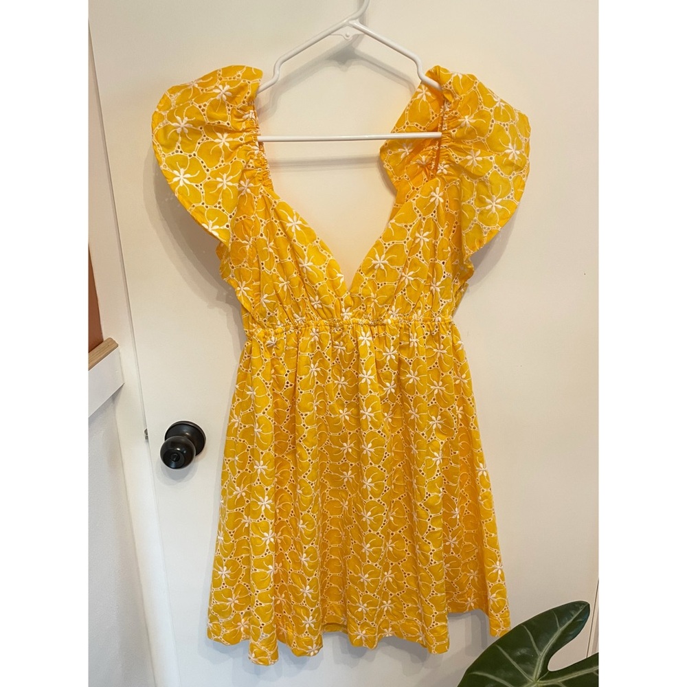 Flying Tomato Embroidered Mini Dress